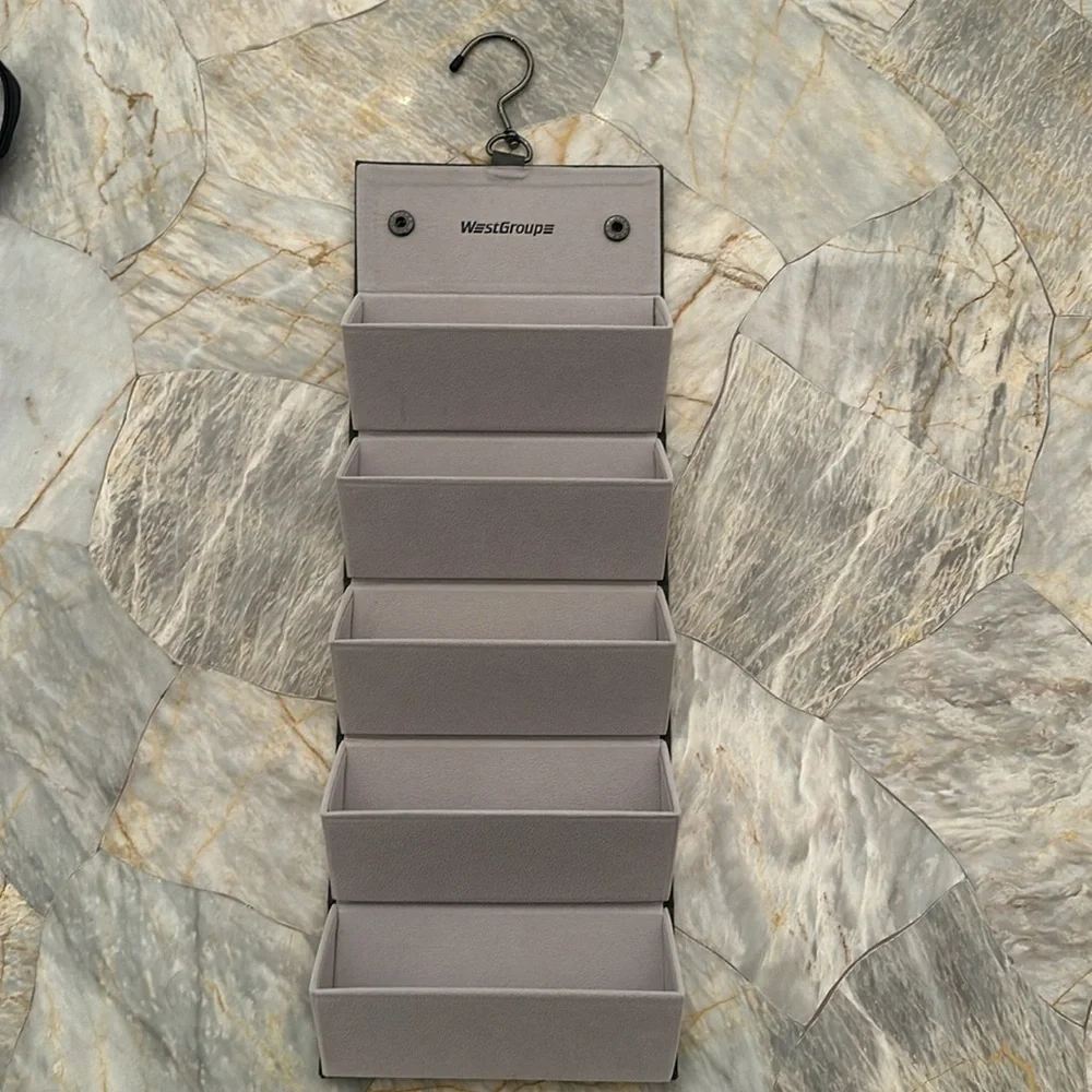 NWOT Sunglasses Hanging 5 section organizer